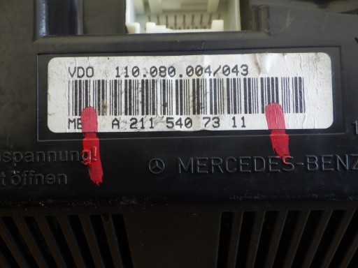 MERCEDES W211 LICZNIK ZEGAR A2115400411 - 3