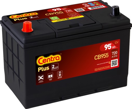 Akumulator Centra Plus 12V 95Ah 720A L+ CB955 - 1