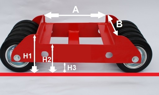 Rolka Serwisowa Wózek Serwisowy Pod Koło 1500kg - 8