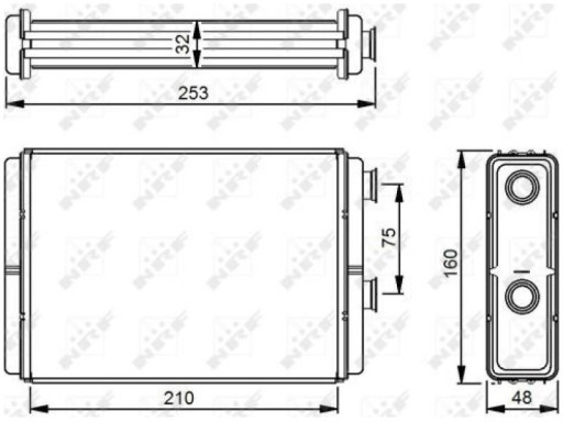 Теплообменник, внутреннее отопление NRF 53233 - 7