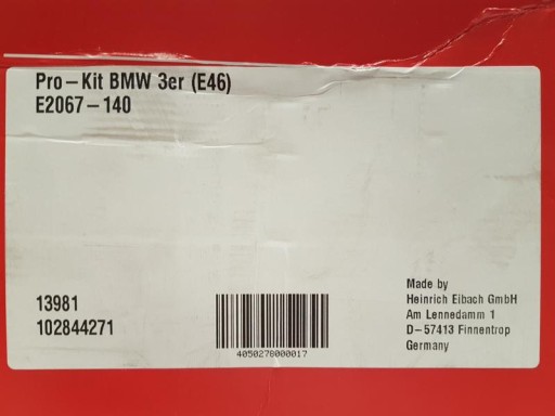 EIBACH SPRĘŻYNY PRO-KIT BMW 3 E46 318D 320D - 3