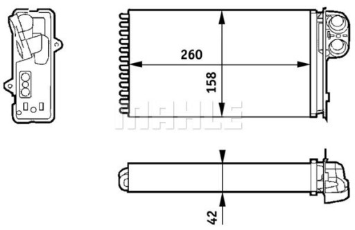 Mahle AH 162 000S теплообменник, отопление wn - 3