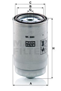Манн-фільтр WK 8060 з паливним фільтром - 4