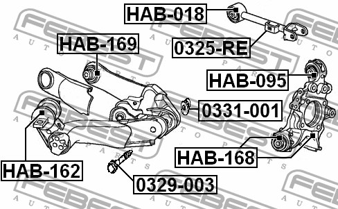 ГВИНТ РЕГУЛЮВАННЯ ЗБІЖНОСТІ HONDA FR-V 1.7 1.8 2.0 - 6