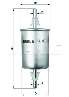 Топливный фильтр KNECHT SAAB 9-3 2.0 t 200km 147KW - 1