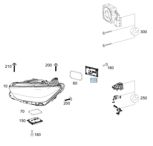 MERCEDES W238 W213 EQC W290 A2139002834 світлодіодний модуль - 6