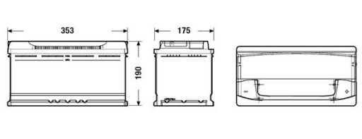 Перезаряжаемые центры FUTURA 100ah 900a новая модель - 5