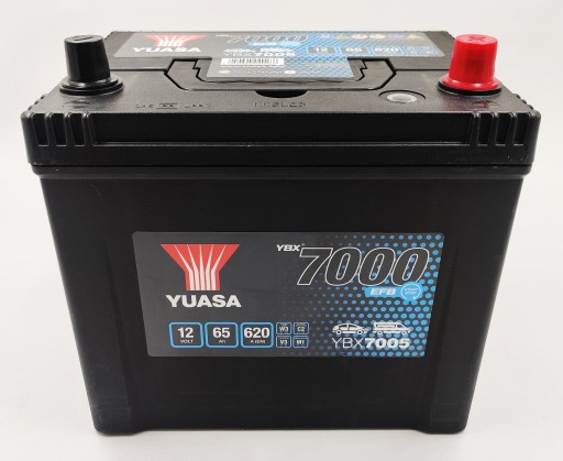Акумулятор Yuasa YBX 7005 EFB 12V 65AH 620A P+ - 3