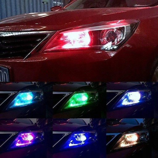 2 лампи W5W LED T10 RGB + пульт дистанційного керування для BMW MERCEDES - 8