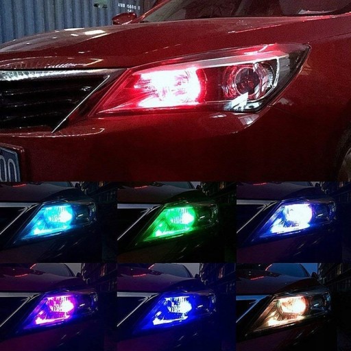 2 лампи W5W LED T10 RGB + пульт дистанційного керування для Honda SUBARU - 8