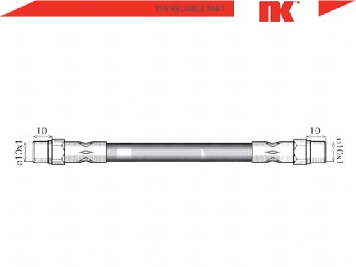 ГАЛЬМІВНИЙ ШЛАНГ NK 34321113184 34321159879 11642 - 3