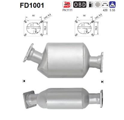 Фільтр DPF BMW 5/7/X5 2.5 / 3.0 (e 60,61,65) 03-08 - 1