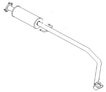 СРЕДНИЙ ГЛУШИТЕЛЬ CHEVROLET DAEWOO - 1