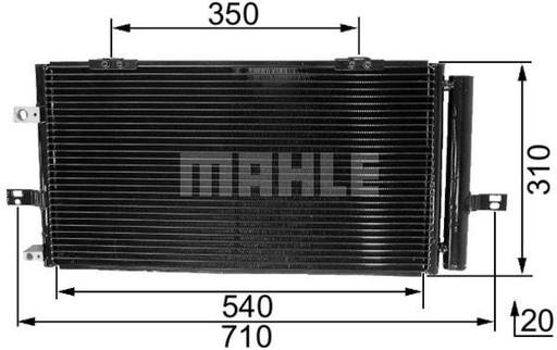 Mahle AC 230 000s конденсатор, Кондиціонер MAHLE OR - 3