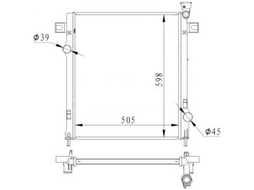CHŁODNICA DODGE NITRO 3.7 4.0 - 2