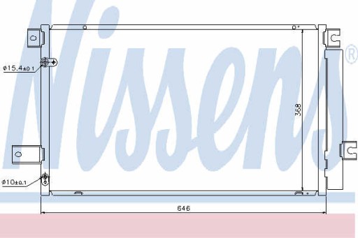 РАДІАТОР КОНДИЦІОНЕРА NISSENS 940022 - 2