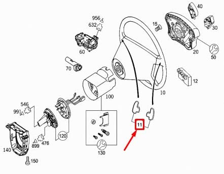 Весла Перемикання Передач Mercedes W211 W219 - 3