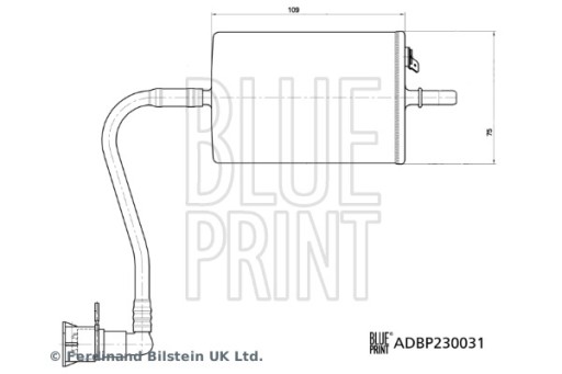 Паливний фільтр BLUE PRINT adbp230031 RU розподіл - 5