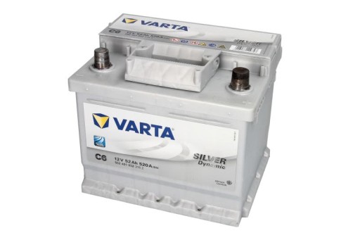 Акумулятор 12V 52ah 520A Silver Dynamic VARTA - 9