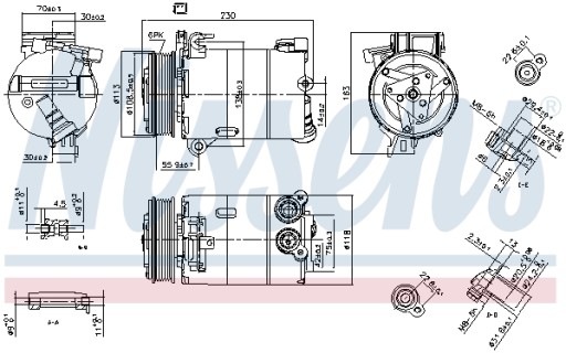 Kompresory klimatyzacji NISSENS 890213 + Gratis - 2