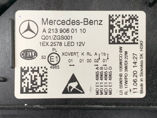 Mercedes W213 lift LED MULTIBEAM лампа левая + правая - 14