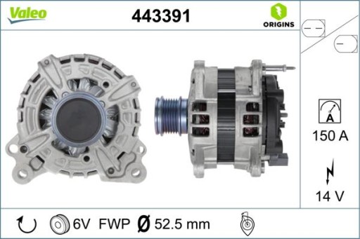 VALEO 443391 Alternator - 4