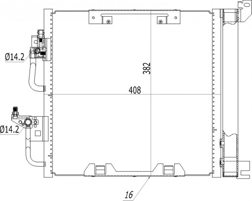 РАДІАТОР КОНДИЦІОНЕРА OPEL ASTRA H 1.3 CDTI 04-14 - 6