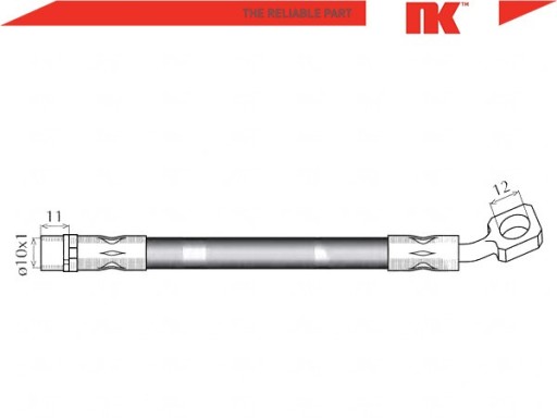 ТОРМОЗНОЙ ШЛАНГ [NK] - 2