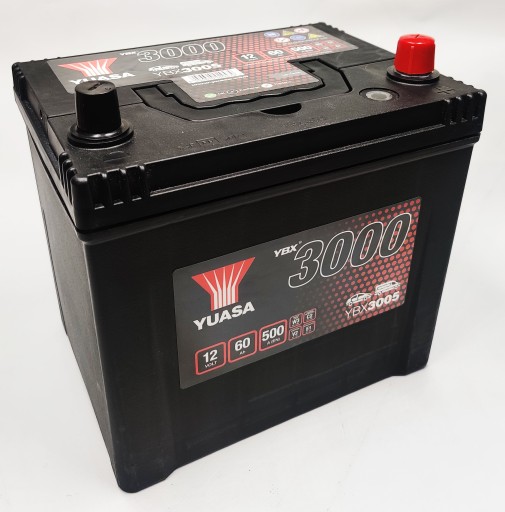 Akumulator Yuasa YBX3005 12V 60Ah 500A Honda Mazda - 1