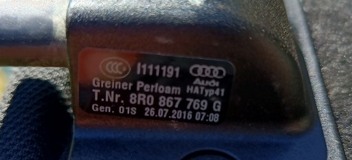 Audi Q5 8R 2008-2016 Полиця багажника з Сітківкою2016г чорна - 3