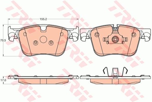 TRW диски + передні колодки CITROEN C4 Picasso II 304M - 3