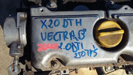 VECTRA B голий двигун X20DTH 2.0 DTI 250 тис. К. С. - 7