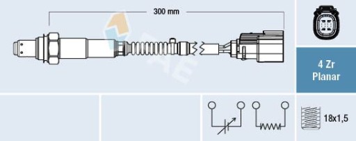 ЛЯМБДА-ЗОНД 77782 FAE FORD FIESTA VI - 2