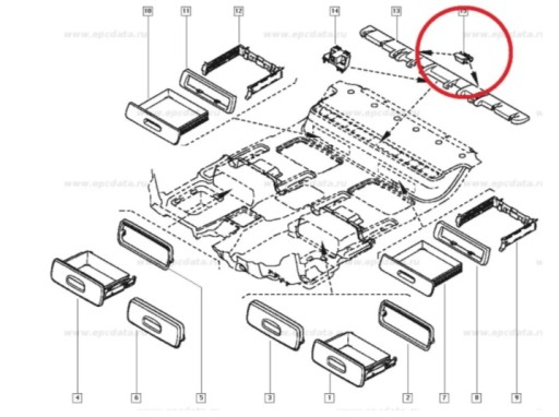 Renault Scenic II 8200407716 гак для підлоги - 4