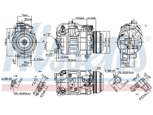 KOMPRESOR KLIMATYZACJI BMW X5 F15 F85 4.4 13-18 - 2