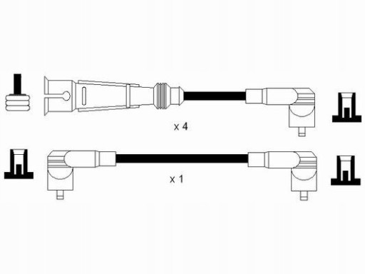 КОМПЛЕКТ ПРОВОДІВ VW POLO 1.1-1.6 / NGK/ - 3