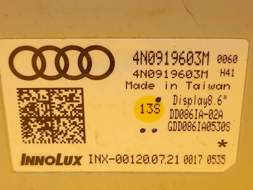 Audi A8 D5 Q7 Q8 екран дисплей 4n0919603m* - 7