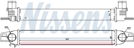 96536 NISSENS РАДІАТОР ІНТЕРКУЛЕРА - 7