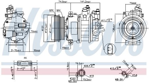 NISSENS 89421 Kompresor, klimatyzacja - 4