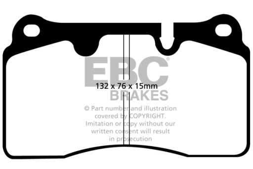 Klocki EBC Volkswagen TOUAREG 3.6 4.2 2002-2010 e8 - 6