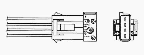 OZA341-PG5 NGK SONDA LAMBDA NGK 1813 - 2