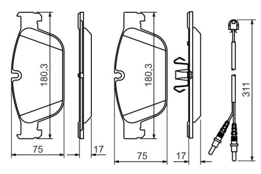 BOSCH TARCZE+KLOCKI PRZÓD CITROEN DS4 DS5 340MM - 13