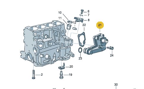 ODMA ODPOWIETRZENIE SILNIKA 1.8 VW AUDI 037103772B - 3