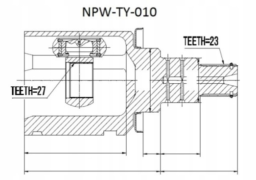 PRZEGUB WEWNĘTRZNY TOYOTA RAV-4 2.0,2.0D,2.4 00-05 - 2