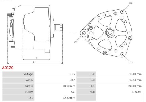 ALTERNATOR CA1694IR DAF - 6