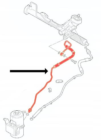 TRW FABIA POLO IBIZA ШЛАНГ НАСОСА ПІДСИЛЮВАЧА ШЛАНГ - 2