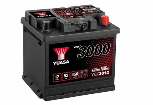 Akumulator 12V 52Ah 450A P+ Yuasa YBX3012 - 1