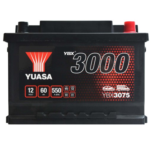 Yuasa YBX3075 12V 60Ah 550A YBX 3075 - 1