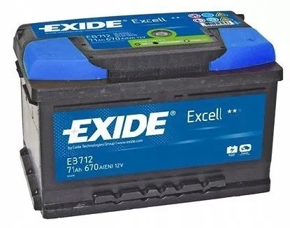 АКУМУЛЯТОР EXIDE EXCELL P + 71AH / 670A - 2