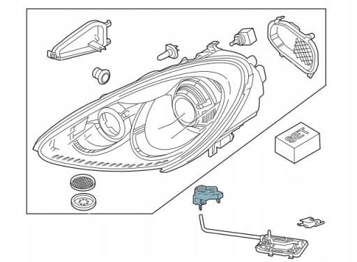 РУЧКА КОВЗАННЯ КСЕНОНУ PORSCHE CAYENNE 958 7P5 2010- - 3